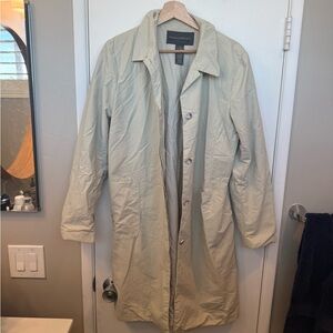 Vintage Banana Republic Light Beige Long Trench Coat